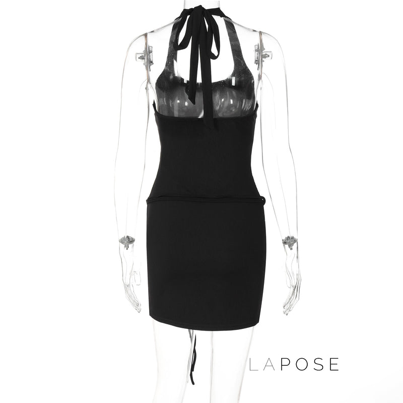 Cali Halter Ring Midi Dress