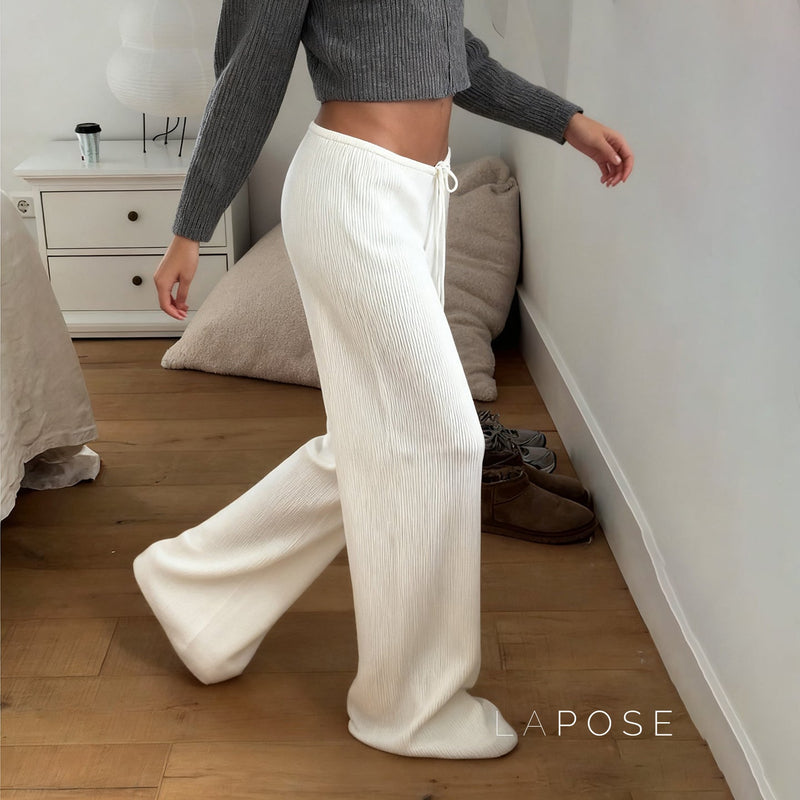 Cana Drawstring Knit Wide-leg Pants