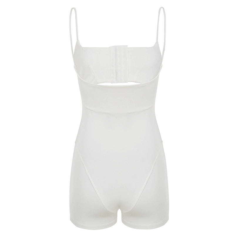 Cut-out Corset Romper
