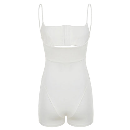 Cut-out Corset Romper