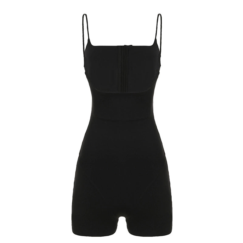 Cut-out Corset Romper