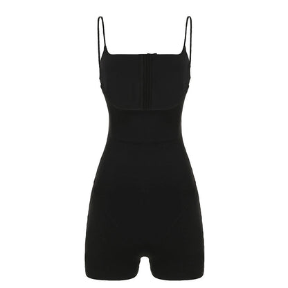 Cut-out Corset Romper