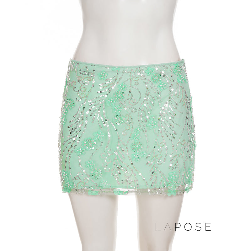 Dakoda Star Sequin Mini Skirt