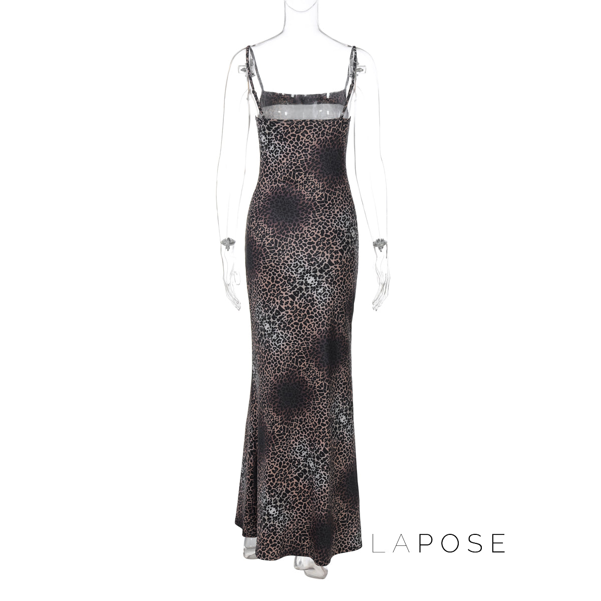 Damaris Strappy Leopard Maxi Dress