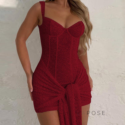 Daphne Lace Bodycon Mini Dress