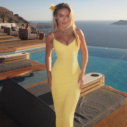 Dylan Strappy Backless Maxi Dress