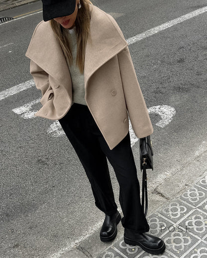 Edna Double-breasted Wool Coat