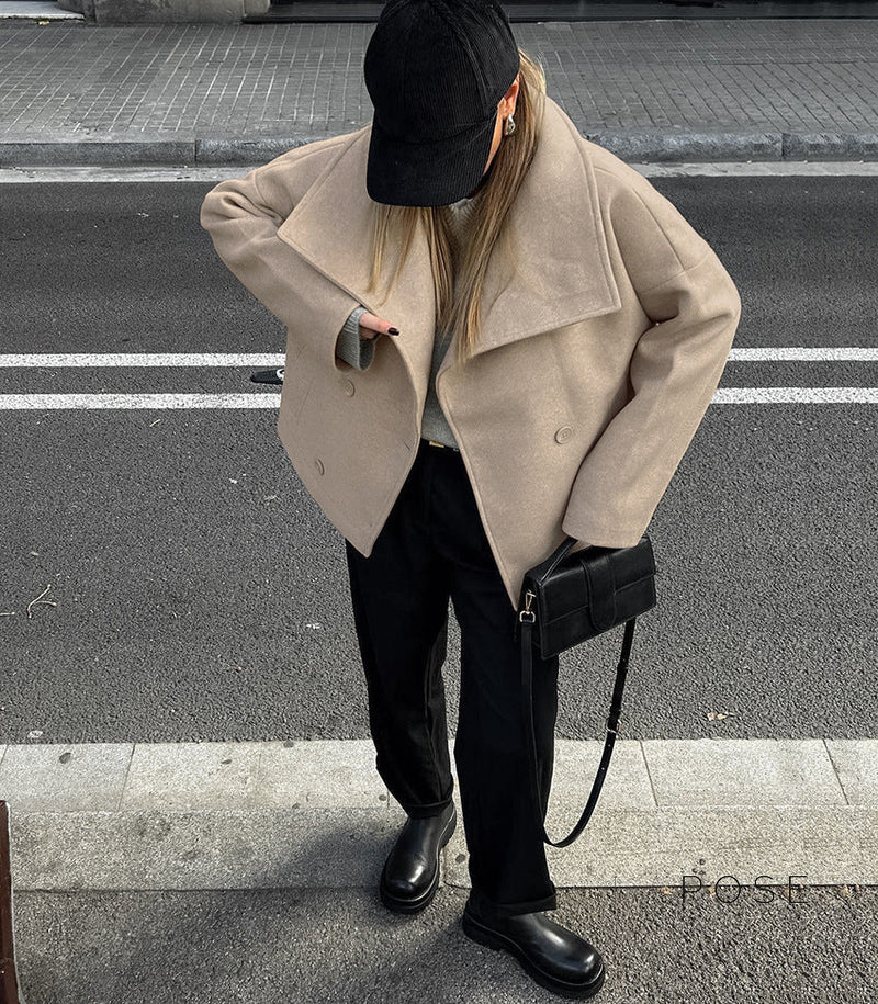 Edna Double-breasted Wool Coat