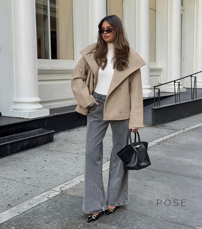 Edna Double-breasted Wool Coat