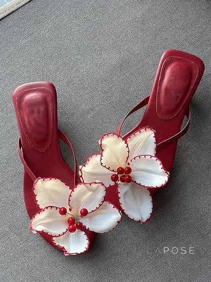 Emori Kitten Heel Sandals