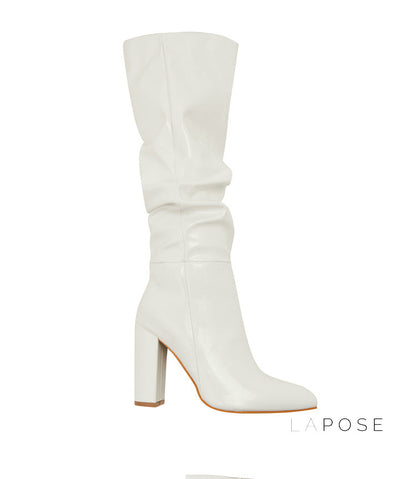 Emree Patent Block Heel Boots