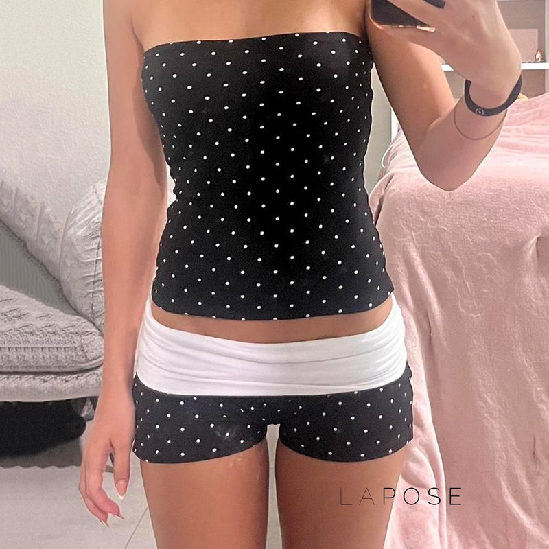 Emryn Polka Dot Shorts Set