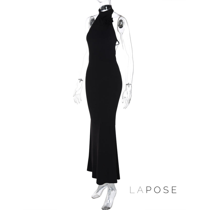 Iliana Halter Backless Maxi Dress