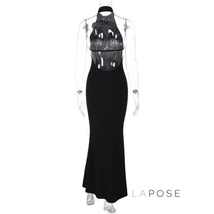 Iliana Halter Backless Maxi Dress
