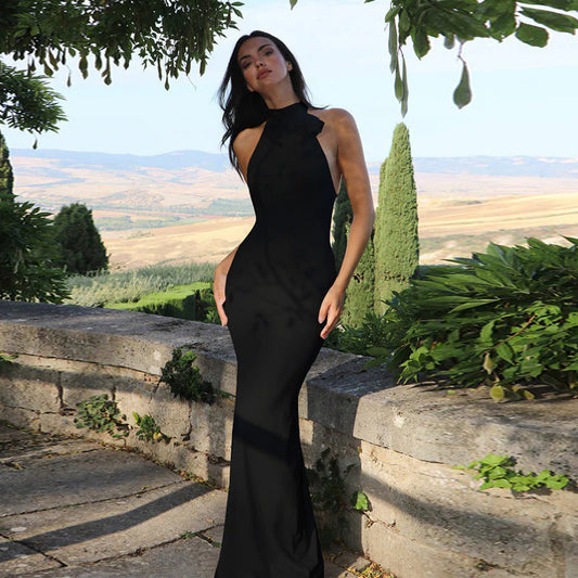 Iliana Halter Backless Maxi Dress