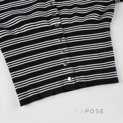 Jamari Striped Cardigan Short Set
