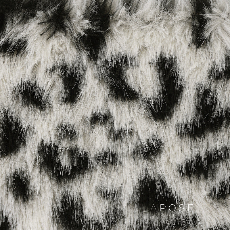 Jasmin Plush Leopard Mini Skirt