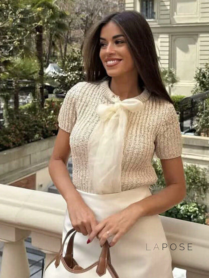 Jazmyne Bow Knit Cardigan