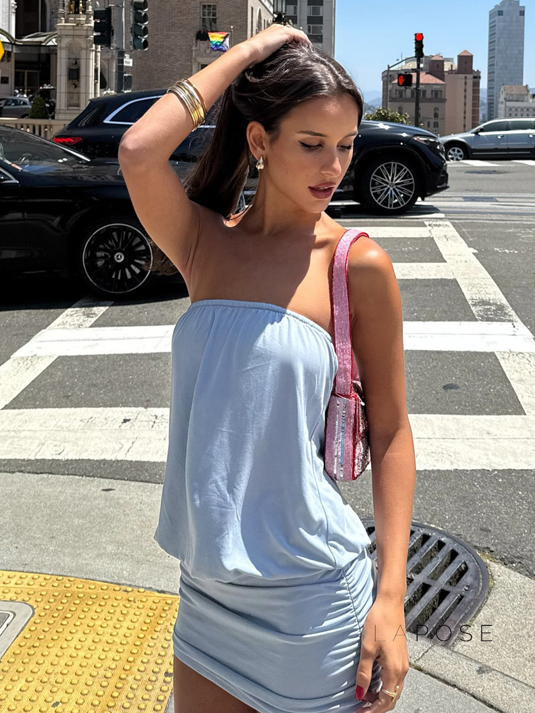 Jeanelle Strapless Mini Dress