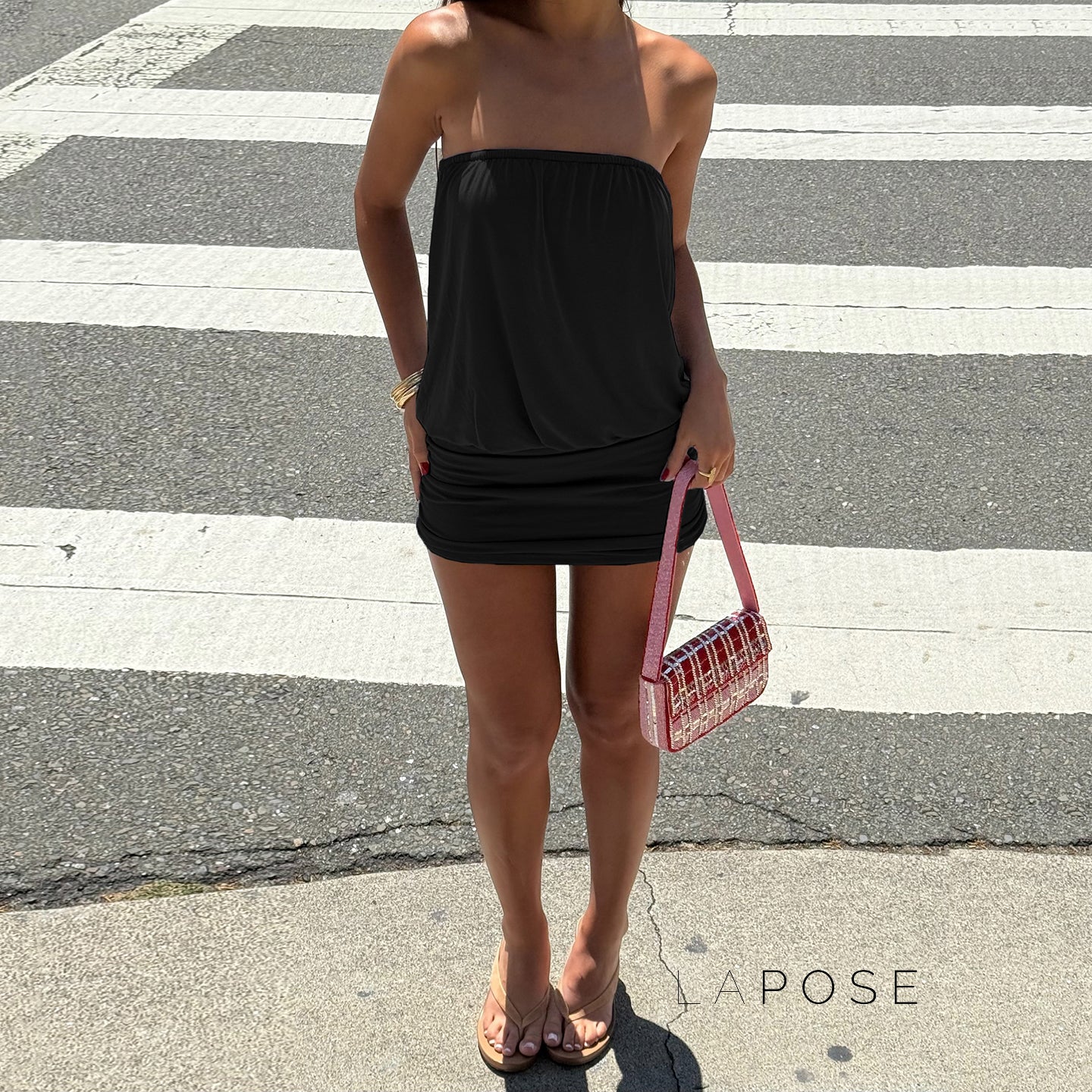 Jeanelle Strapless Mini Dress