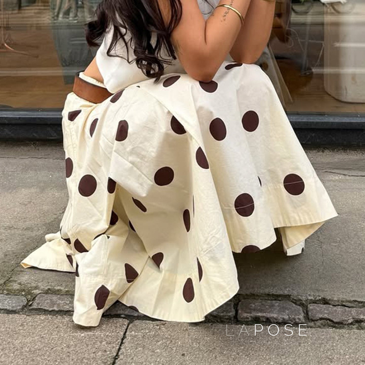 Jett Polka Dot Midi Skirt