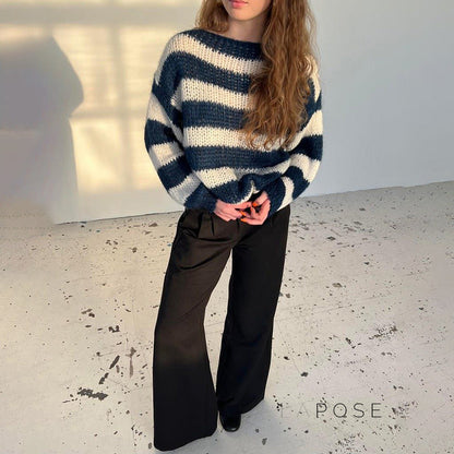 Johannah Striped Knit Sweater