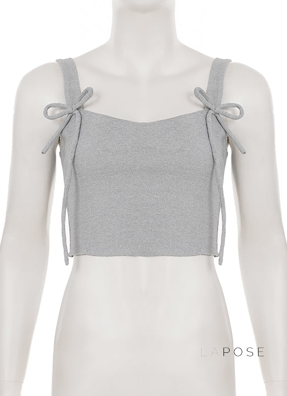 Kaeleigh Waffle Bows Shorts Set