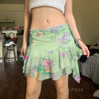 Kaelynn Asymmetric Mini Skirt