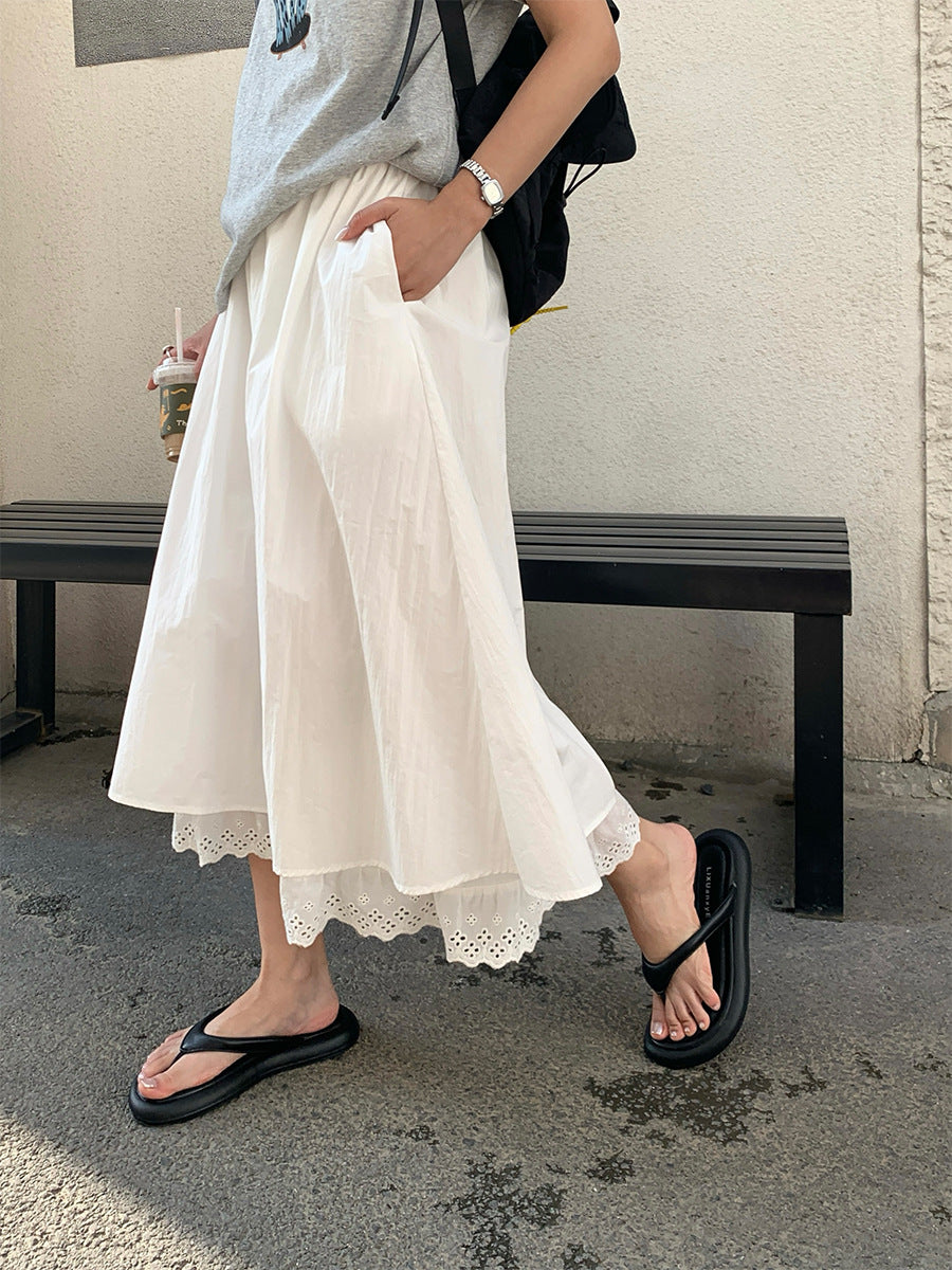 Kalie Elastic Waist Maxi Skirt