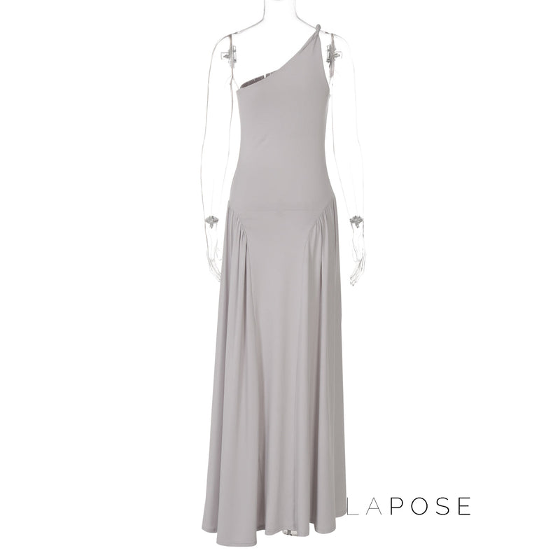 Kamoni One-shoulder Ruched Maxi Dress