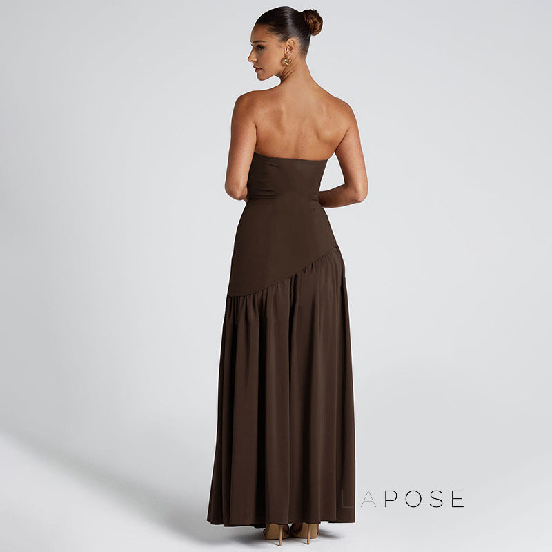 Kamree Strapless Backless Maxi Dress