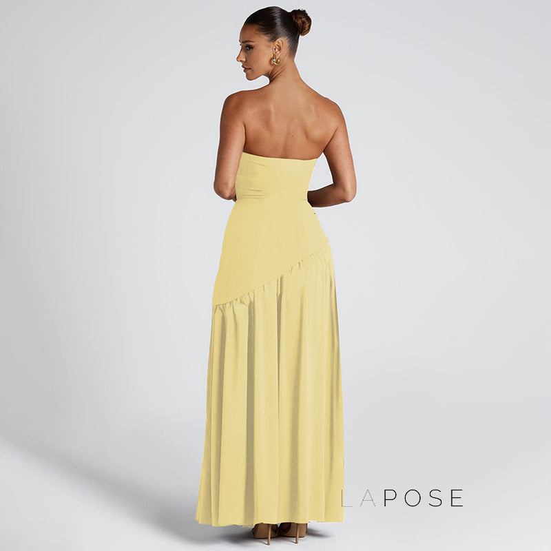 Kamree Strapless Backless Maxi Dress
