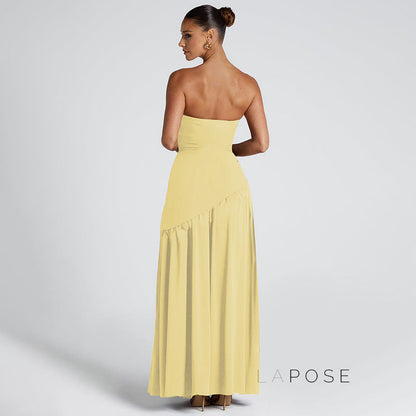 Kamree Strapless Backless Maxi Dress