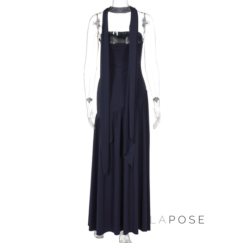 Kamree Strapless Backless Maxi Dress