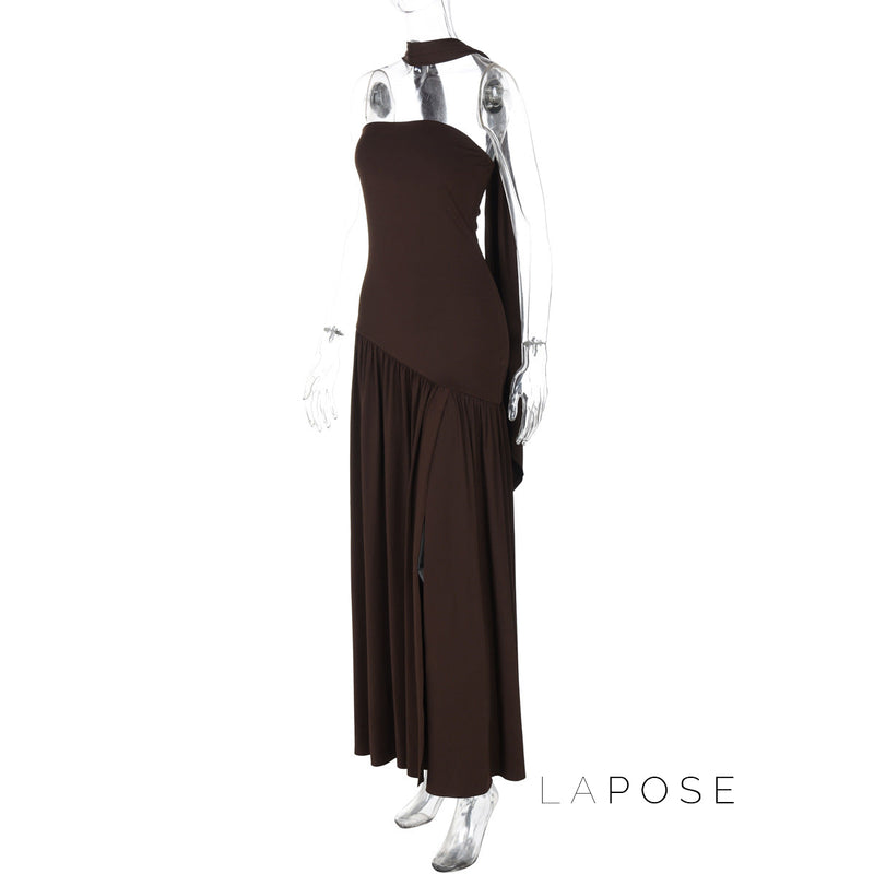 Kamree Strapless Backless Maxi Dress
