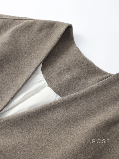 Katy Brushed Double-breasted Coat