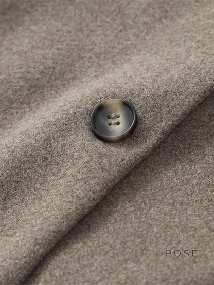 Katy Brushed Double-breasted Coat