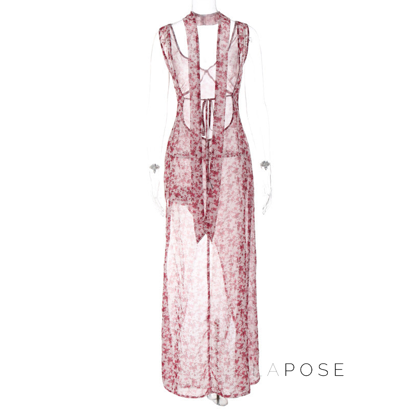 Khalia See-through Maxi Dress