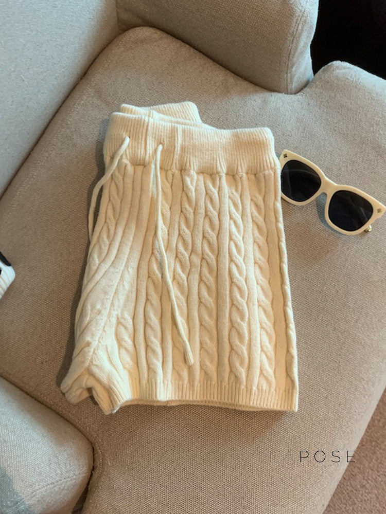 Khyla Cozy Wide-leg Shorts