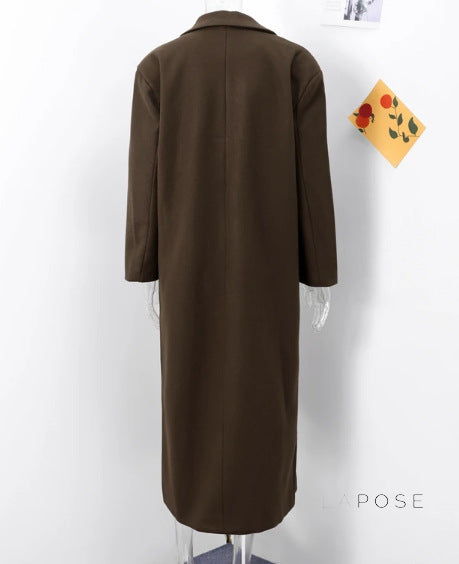 Korbyn Double-breasted Woolen Coat