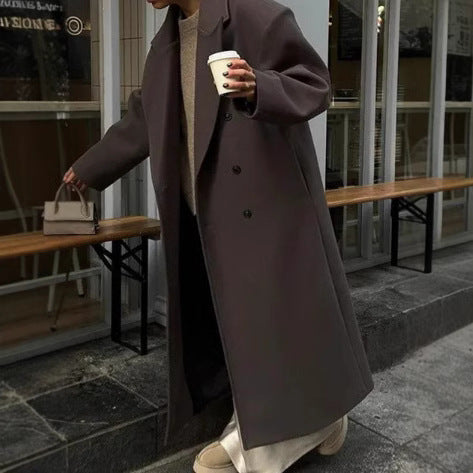 Korbyn Double-breasted Woolen Coat
