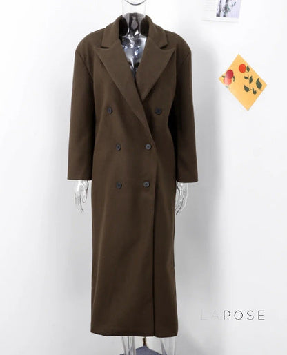 Korbyn Double-breasted Woolen Coat