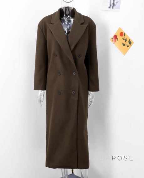 Korbyn Double-breasted Woolen Coat