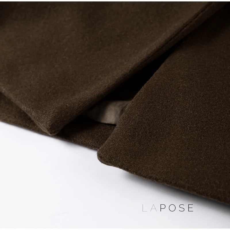 Korbyn Double-breasted Woolen Coat