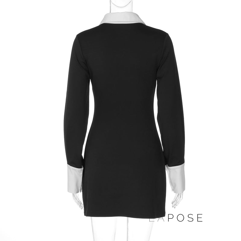 Lachlan Polo Collar A-line Dress
