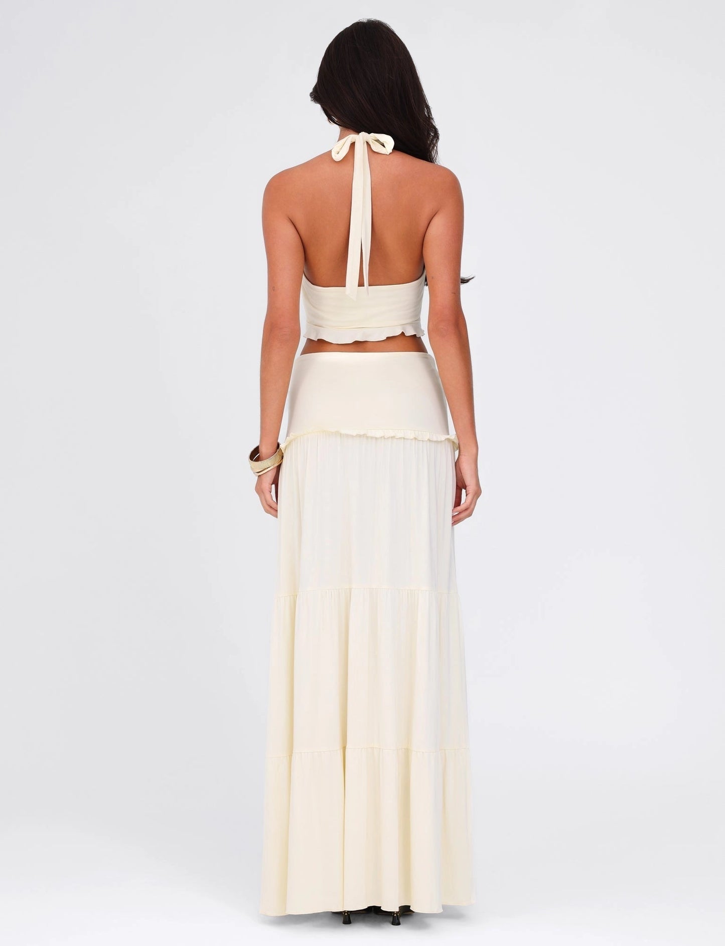 Layloni Twist Front Maxi Skirt