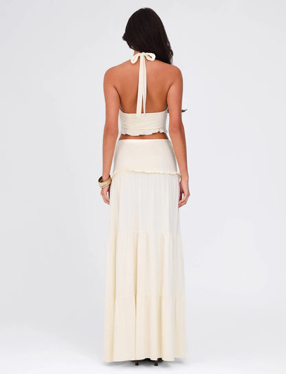 Layloni Twist Front Maxi Skirt