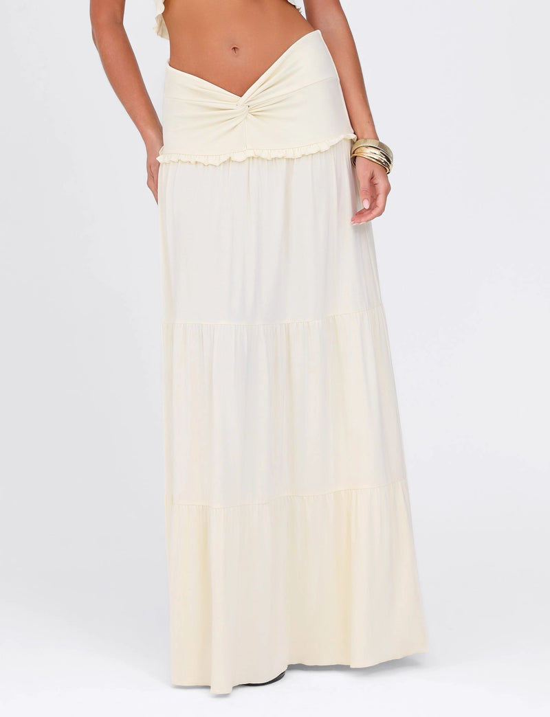 Layloni Twist Front Maxi Skirt