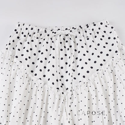 Leeanna Layered Polka Dot Skirt