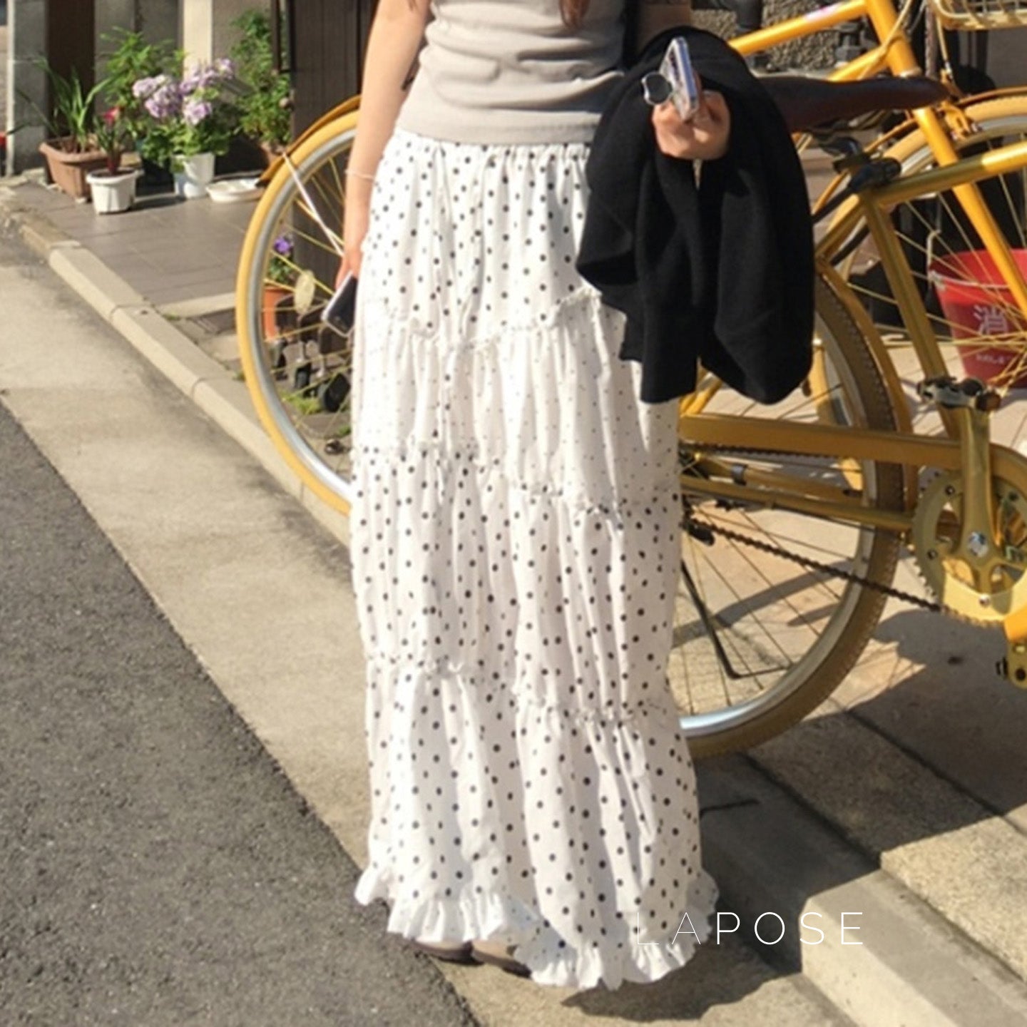 Leeanna Layered Polka Dot Skirt